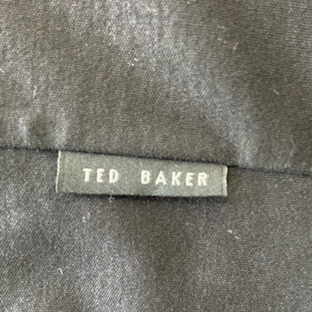 Ted Baker Short Sleeve All Black Shirt‎ with Lifted Print Men’s Size 6 - Picture 9 of 9